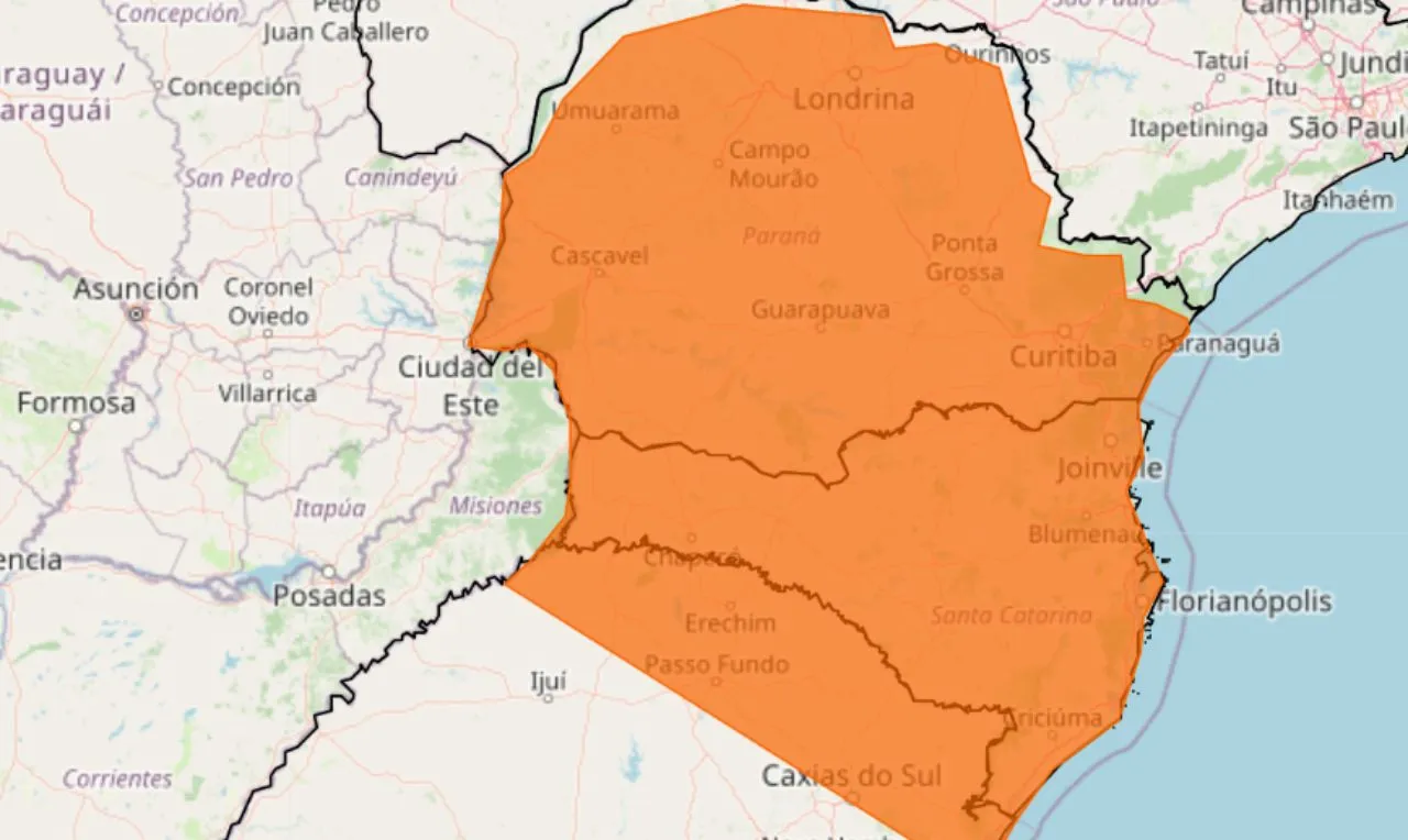 Alerta Laranja: Tempestade Ameaça Vários Estados do Brasil