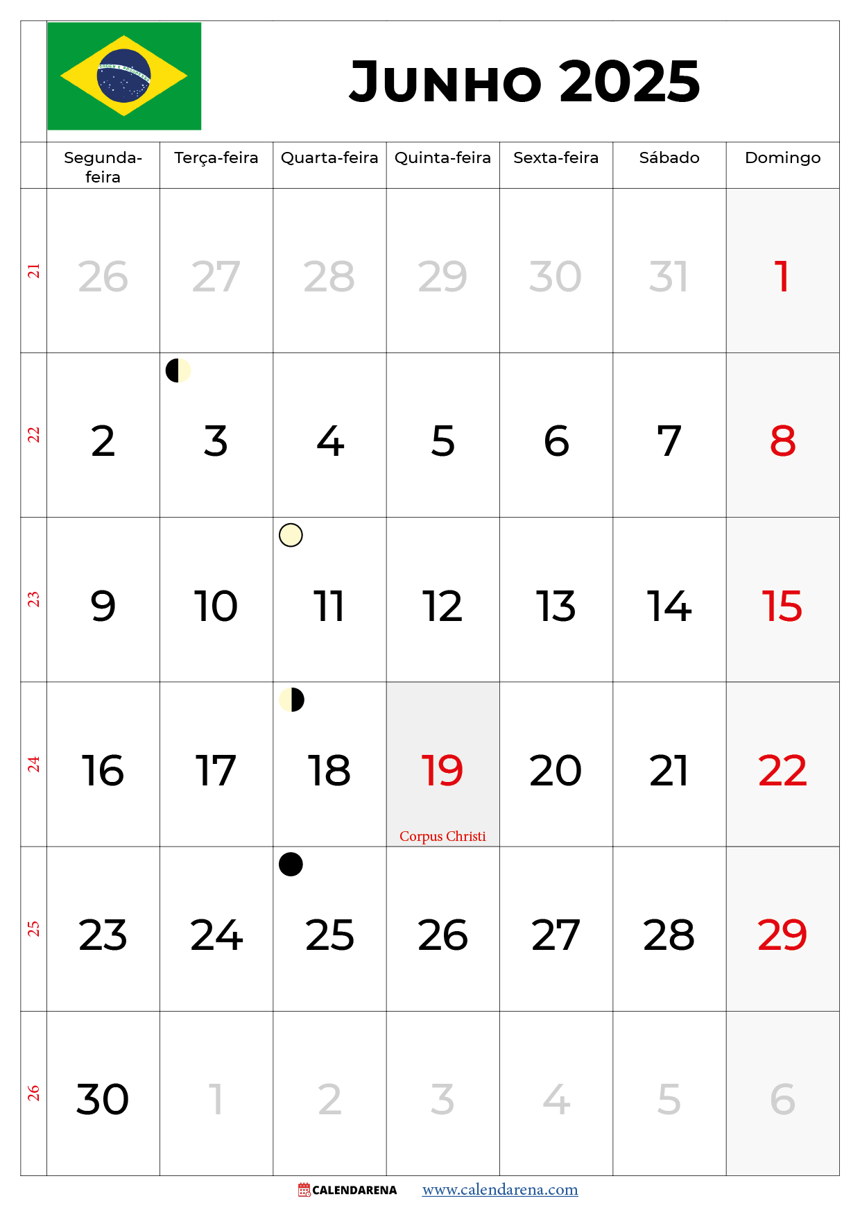 Calendário de Junho 2025: O Que Esperar?