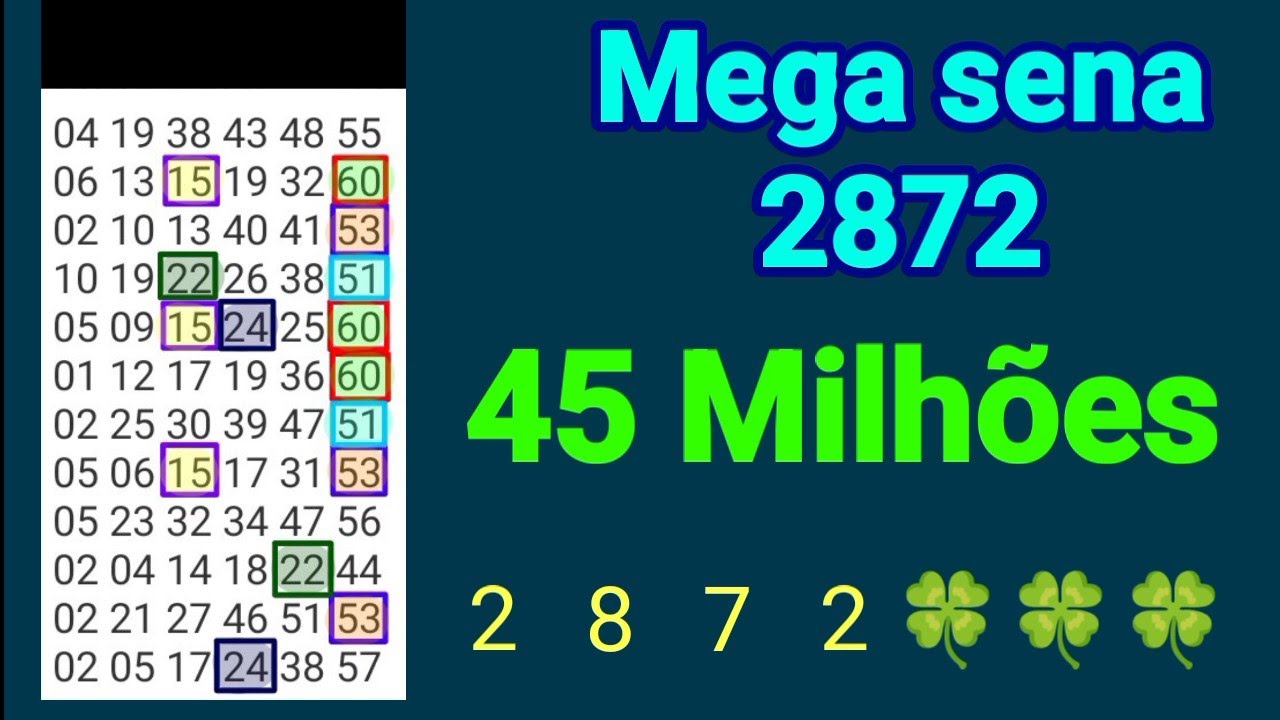 Mega Sena 2872: O Grande Sorteio de Bilhões