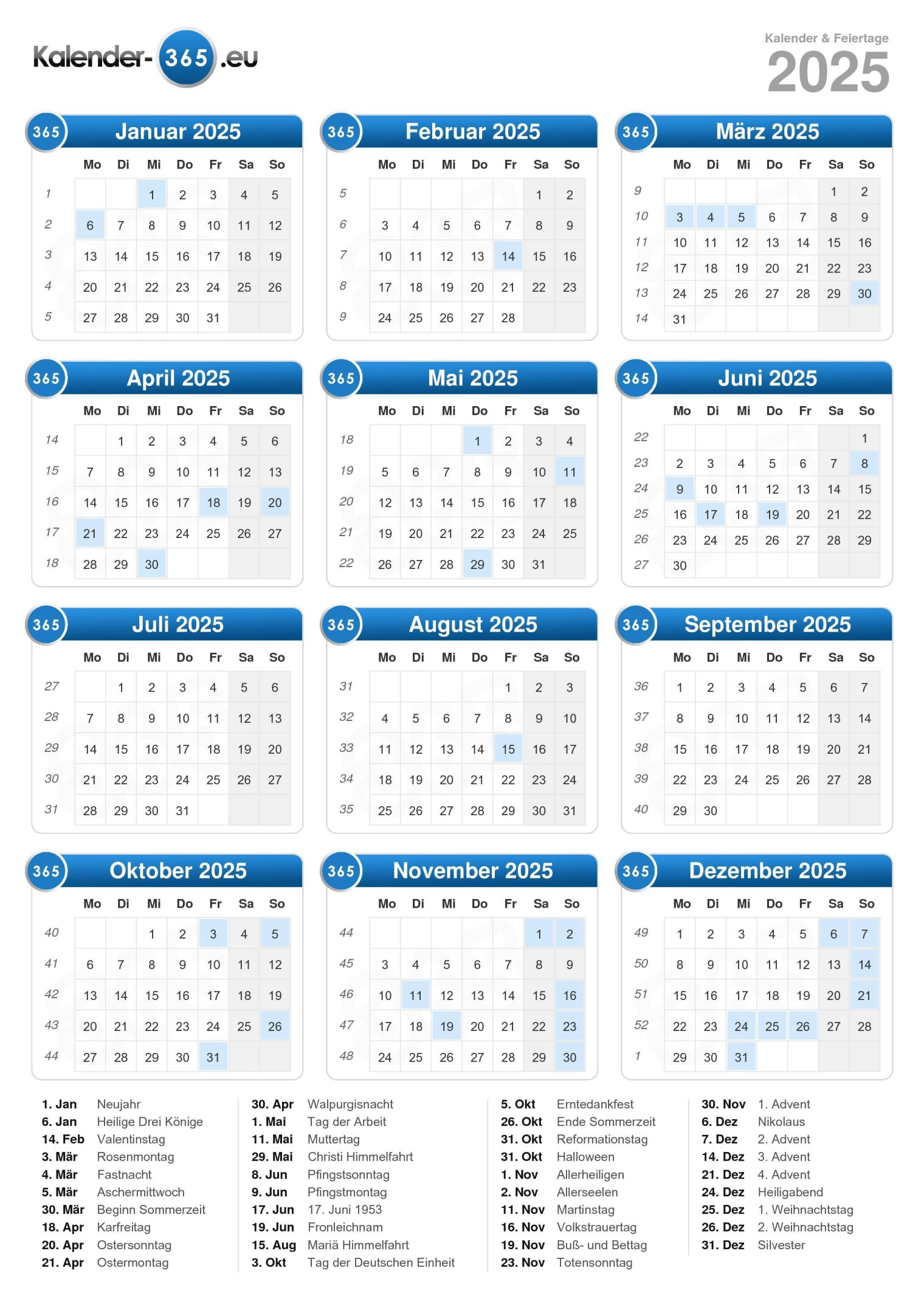 Calendário 2025: O Que Esperar e Datas Importantes
