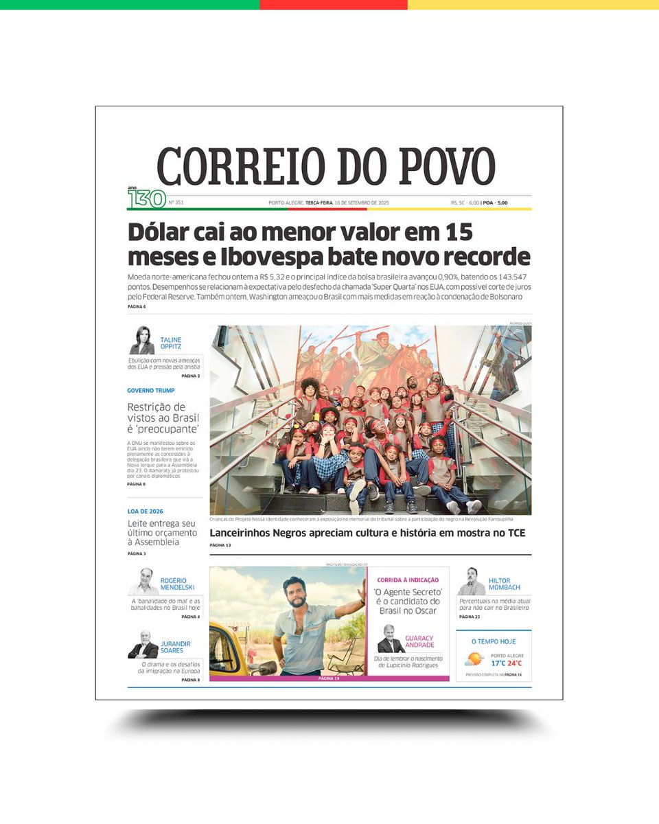 Correio do Povo Celebra 130 Anos de Jornalismo e Memória Gaúcha