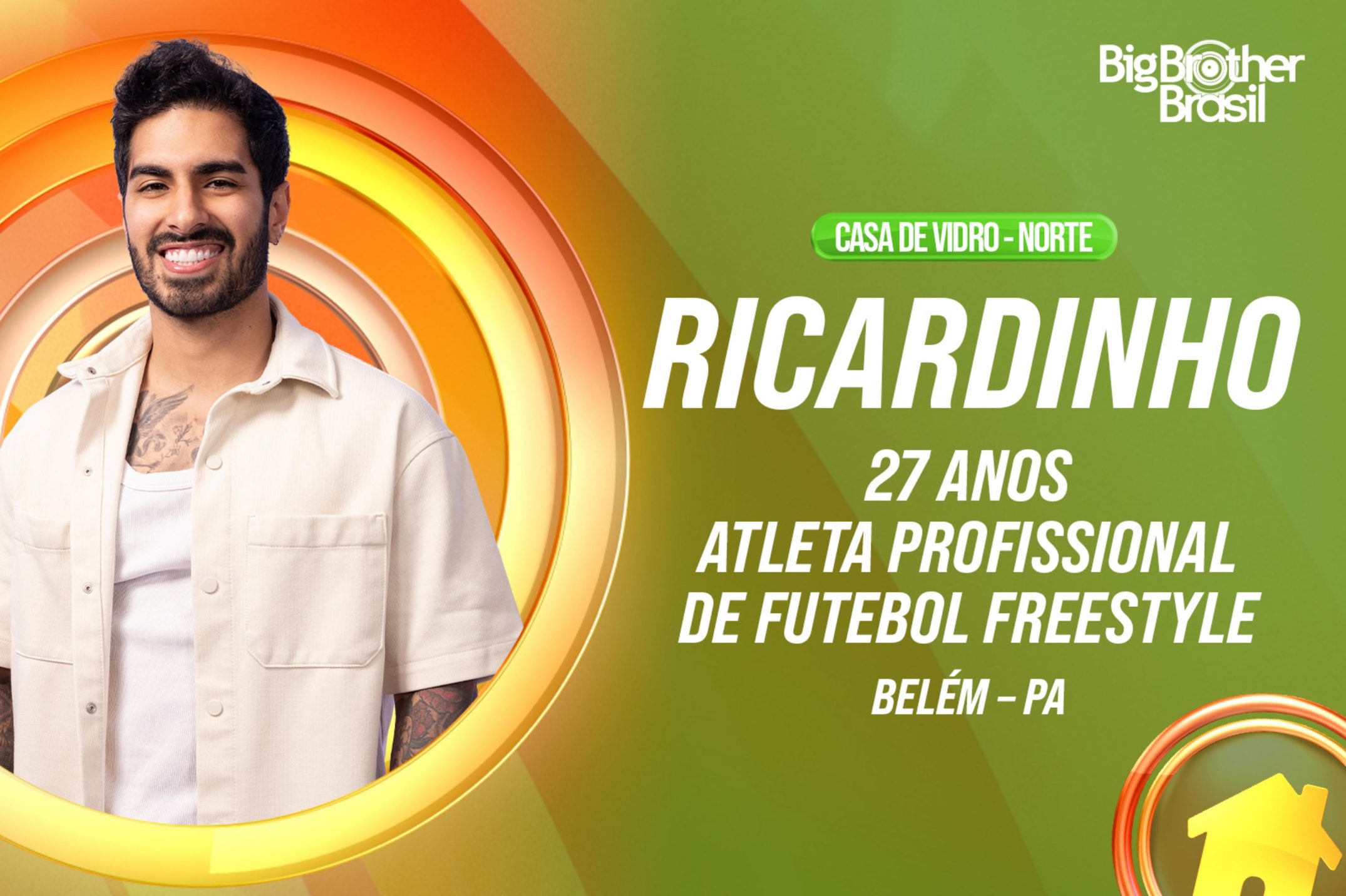 Ricardinho BBB 26: Atleta Bicampeão Mundial Disputa Vaga no Quarto Branco