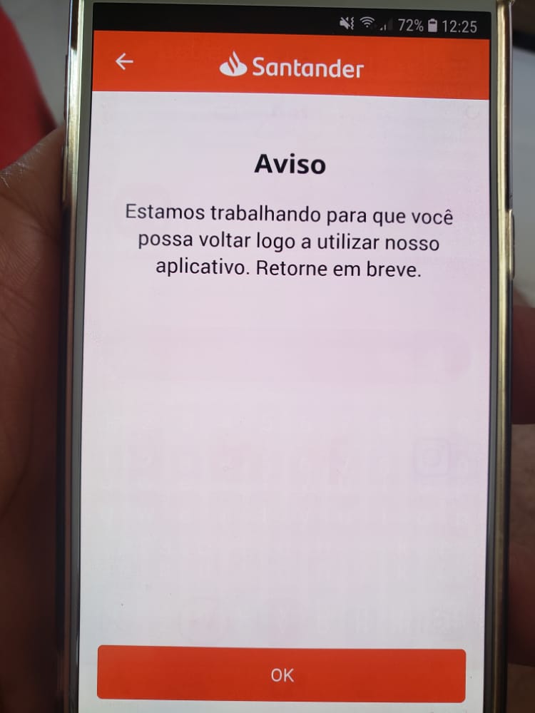 Aplicativo Santander fora do ar: o que fazer e como acompanhar