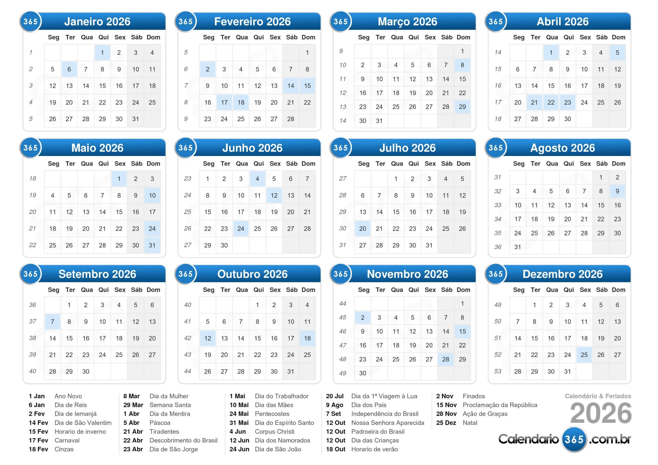 Feriados em 2026: calendário nacional, impacto e orientações