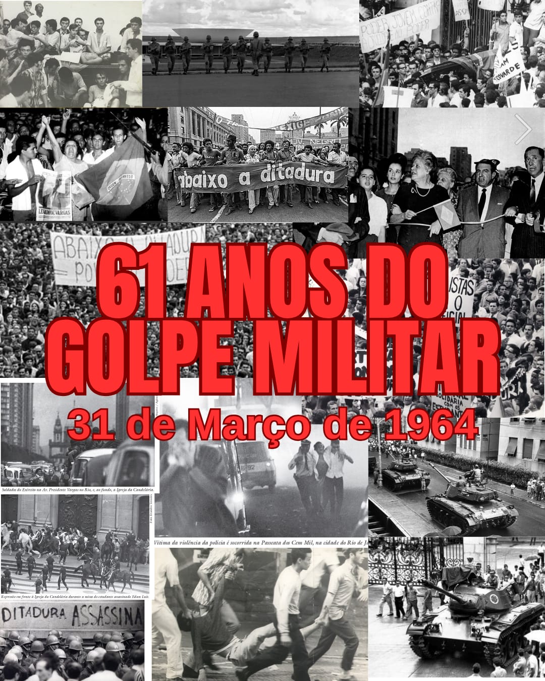31 de março: memória e debate sobre a democracia brasileira