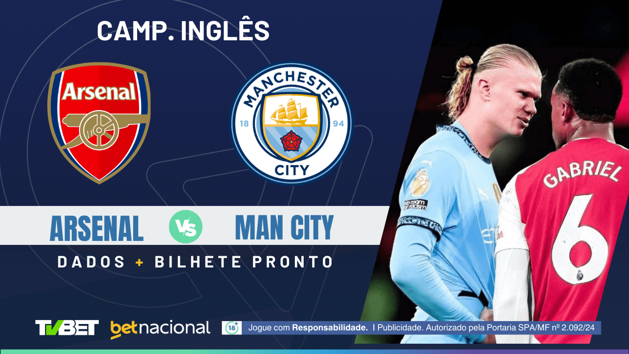 Análise: escalações de Arsenal x Manchester City e possíveis cenários