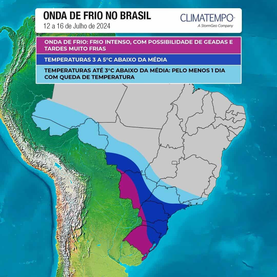 Frente fria no Brasil: efeitos, regiões afetadas e orientações