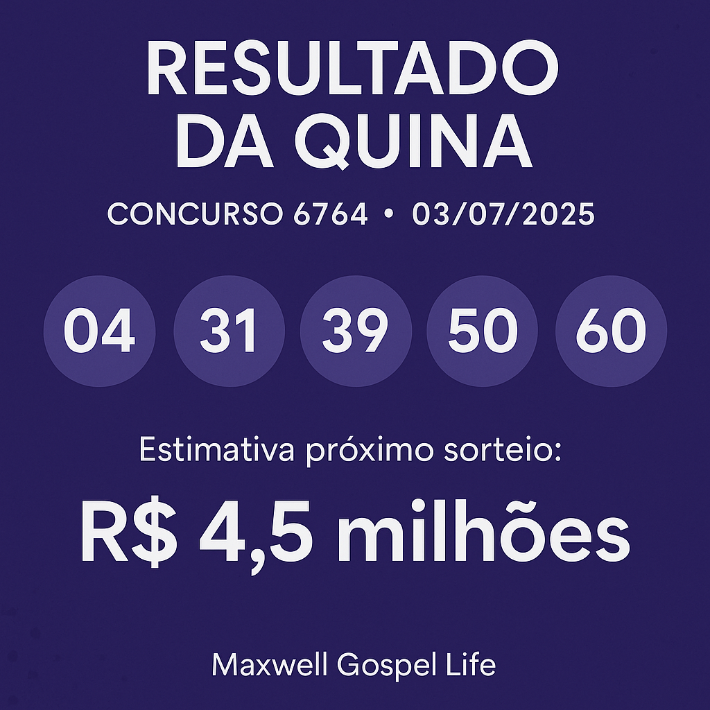 Resultado da Quina Concurso 6990: R$600 mil sorteados em SP